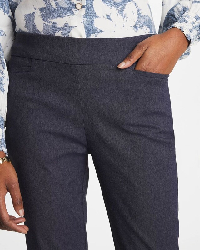 Indigo Brigitte Slim Pull-On Ankle Pants - image 4